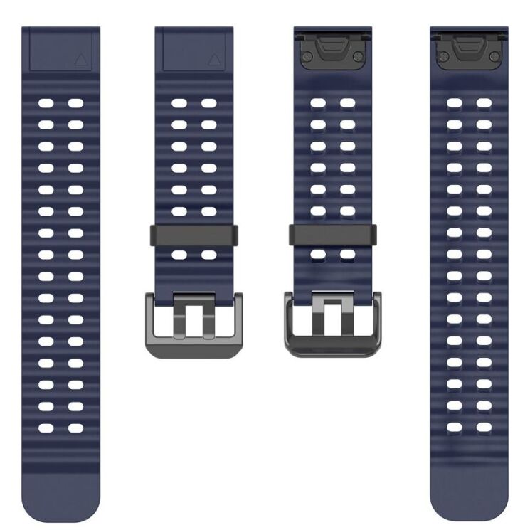 Ремешок Deexe Ocean Strap для часов Garmin c креплением QuickFit 22mm - Midnight Blue: фото 3 из 6