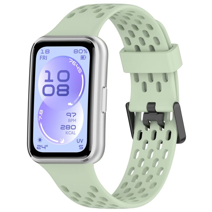Ремешок Deexe Ocean Strap для Huawei Band 11 Pro / Band 11 - Green: фото 4 из 9