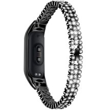 Ремешок Deexe Rhinestone для Xiaomi Mi Smart Band 8 / 9 - Black: фото 1 из 6
