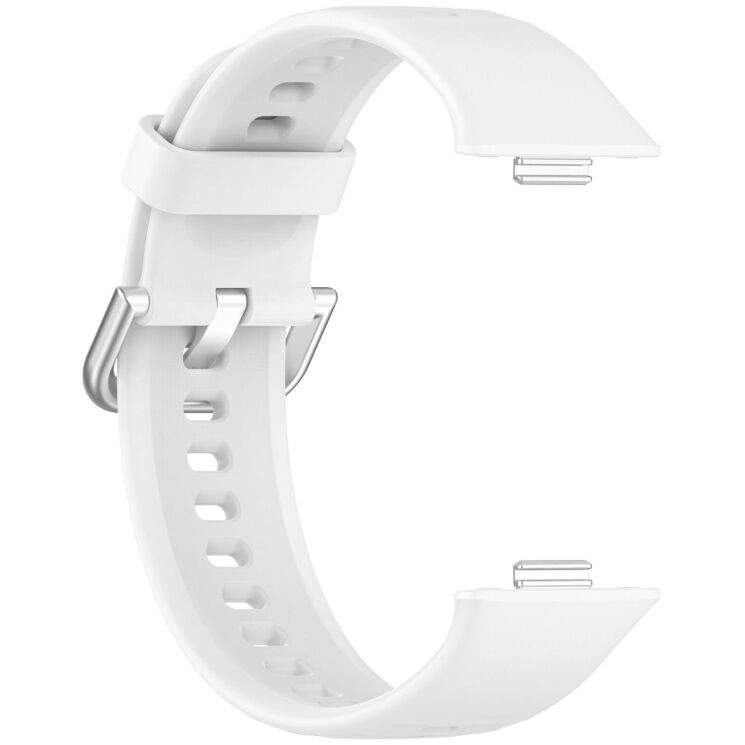 Ремешок Deexe Silicone Band для Huawei Watch Fit 3 / Fit 4 / Fit 4 Pro - White: фото 4 из 10