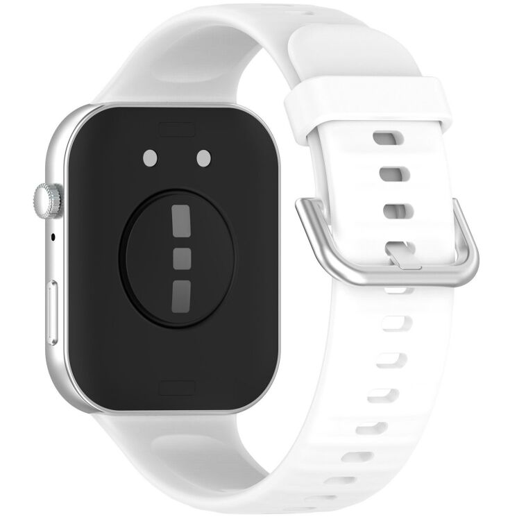 Ремешок Deexe Silicone Band для Huawei Watch Fit 3 / Fit 4 / Fit 4 Pro - White: фото 1 из 10