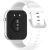 Ремінець Deexe Silicone Band для Huawei Watch Fit 3 / Fit 4 / Fit 4 Pro - White: фото 1 з 10