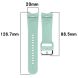 Ремінець Deexe Silicone Band для Samsung Galaxy Watch 4 / 4 Classic / 5 / 5 Pro / 6 / 6 Classic / 7 / FE - Green (358119G). Фото 8 з 8