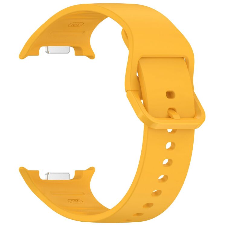 Ремешок Deexe Silicone Band для Samsung Galaxy Watch 8 (40/44mm) / 8 Classic - Yellow: фото 3 из 7