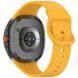 Ремешок Deexe Silicone Band для Samsung Galaxy Watch 8 (40/44mm) / 8 Classic - Yellow (384190Y). Фото 1 из 7