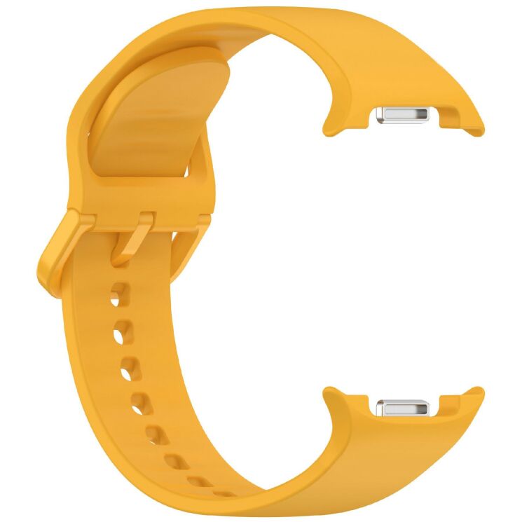 Ремешок Deexe Silicone Band для Samsung Galaxy Watch 8 (40/44mm) / 8 Classic - Yellow: фото 4 из 7