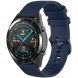 Ремешок Deexe Silicone Watchband для Huawei Watch GT 3 (46mm) - Navy Blue (291709DB). Фото 2 из 8