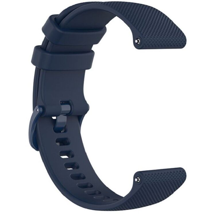Ремешок Deexe Silicone Watchband для Huawei Watch GT 3 (46mm) - Navy Blue: фото 4 из 8