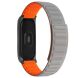 Ремінець Deexe Soft Chain для Xiaomi Mi Band 5 / Mi Band 6 / Mi Band 7 - Grey / Orange (229526HO). Фото 3 з 4