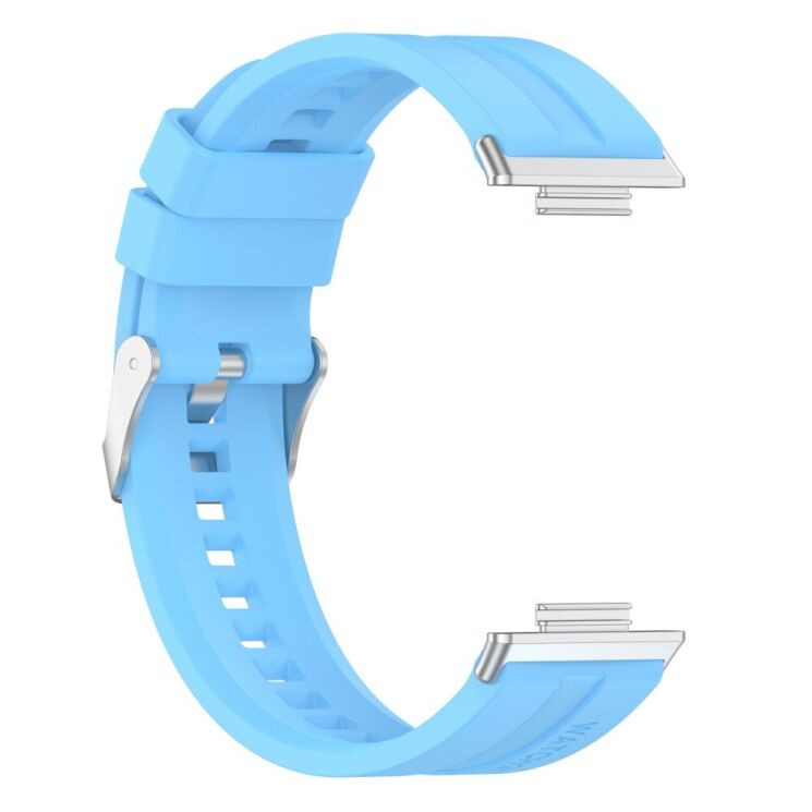 Ремешок Deexe Soft Line для Huawei Watch Fit 2 - Sky Blue: фото 4 из 12