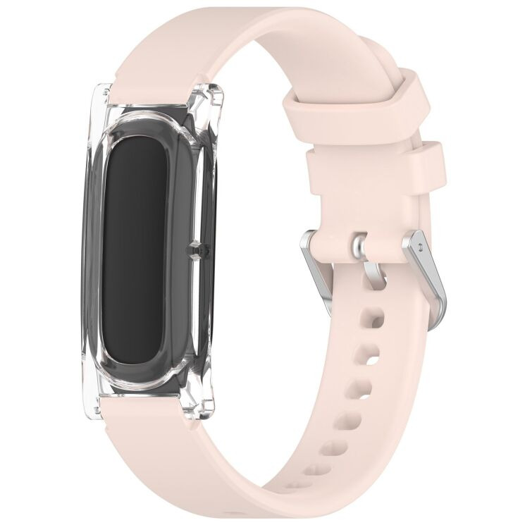 Ремешок Deexe Soft Silicone для Google Fitbit Air - Light Pink: фото 1 из 9