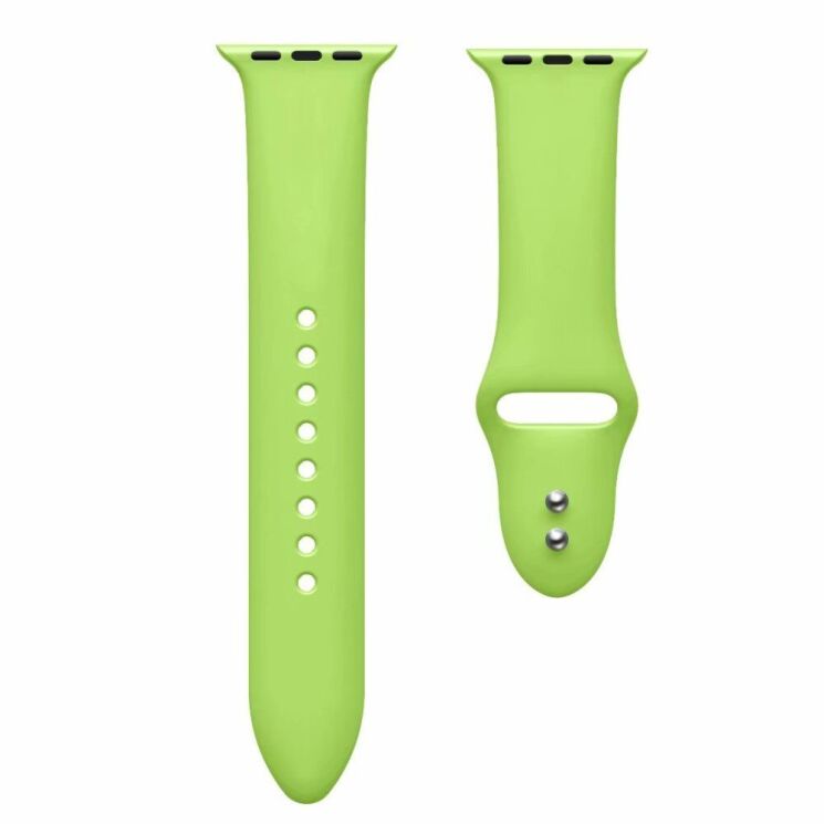 Ремешок Deexe Soft Touch для Apple Watch 42 (Series 10) / 41 / 40 / SE 40 / 38 - Green: фото 2 из 2