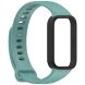 Ремешок Deexe Soft Touch для Xiaomi Mi Smart Band 9 Active / Redmi Band 3 - Black / Green (372400BG). Фото 4 из 12