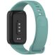 Ремешок Deexe Soft Touch для Xiaomi Mi Smart Band 9 Active / Redmi Band 3 - Black / Green (372400BG). Фото 1 из 12