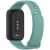 Ремешок Deexe Soft Touch для Xiaomi Mi Smart Band 9 Active / Redmi Band 3 - Black / Green: фото 1 из 12