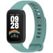 Ремешок Deexe Soft Touch для Xiaomi Mi Smart Band 9 Active / Redmi Band 3 - Black / Green (372400BG). Фото 2 из 12