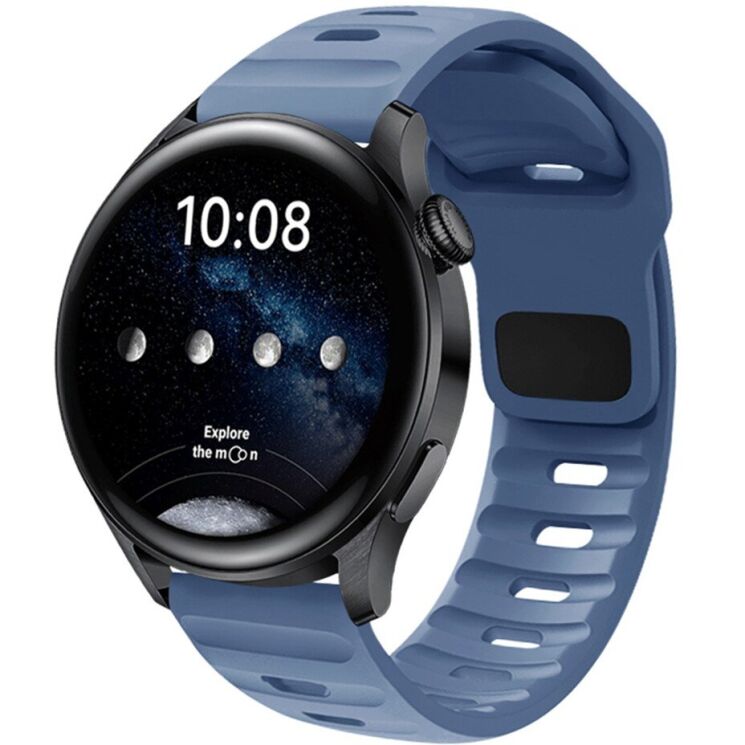 Ремінець Deexe Sport Band Аксесуари для годинників Ремінці 20мм - Blue: фото 2 з 3