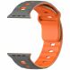 Ремінець Deexe Sport Design для Apple Watch 46 / 45 / 44 / SE 44 / 42 (Series 1-3) / Ultra / Ultra 2 / Ultra 3 - Grey / Orange (371807HO). Фото 3 з 9