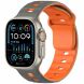 Ремінець Deexe Sport Design для Apple Watch 46 / 45 / 44 / SE 44 / 42 (Series 1-3) / Ultra / Ultra 2 / Ultra 3 - Grey / Orange (371807HO). Фото 2 з 9