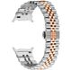 Ремешок Deexe Stainless Steel QuickFit для Samsung Galaxy Watch 8 (40/44mm) / 8 Classic / Ultra (2025) - Silver / Rose Gold (384005SM). Фото 1 из 7