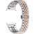 Ремешок Deexe Stainless Steel QuickFit для Samsung Galaxy Watch 8 (40/44mm) / 8 Classic (43/47mm) / Ultra 2 - Silver / Rose Gold: фото 1 из 7