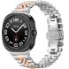 Ремешок Deexe Stainless Steel QuickFit для Samsung Galaxy Watch 8 (40/44mm) / 8 Classic / Ultra (2025) - Silver / Rose Gold (384005SM). Фото 3 из 7