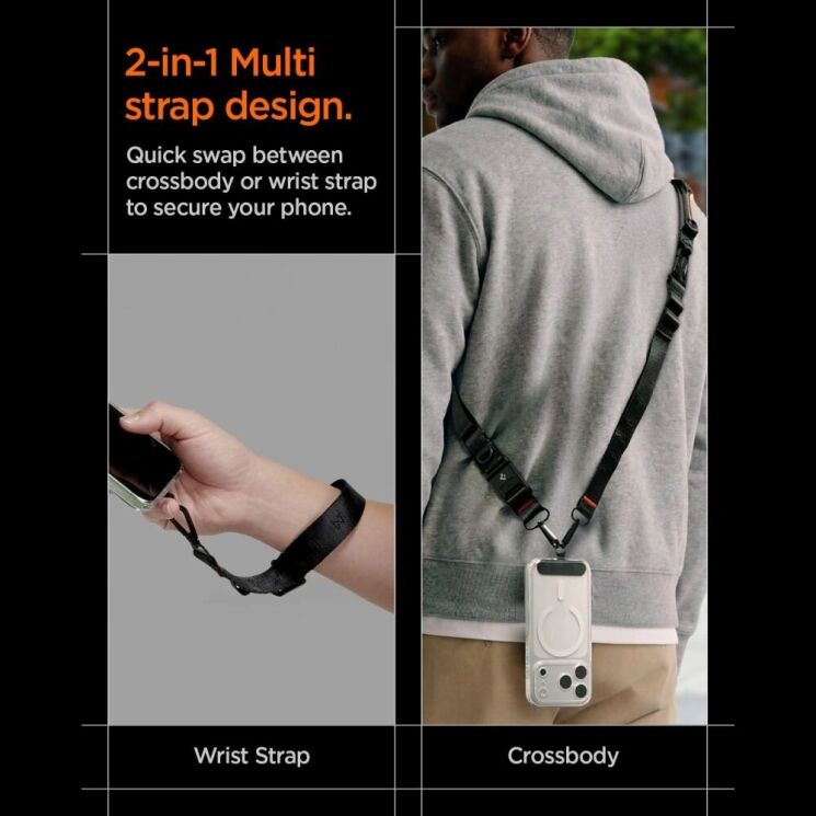 Ремешок для смартфона Spigen DA30M Lanyard Strap (AFA10616) - Black: фото 9 из 16