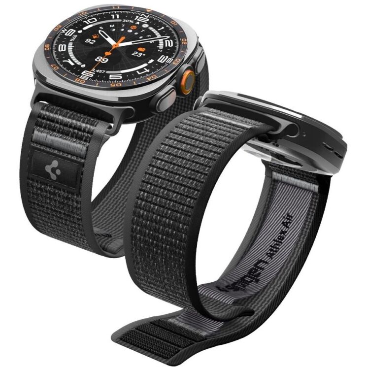 Ремешок Spigen Athlex Air для Samsung Galaxy Watch Ultra 2 / Ultra / Ultra (2025) AMP11614 - Black / Grey (427009BH) Ремешок Spigen Athlex Air для Samsung Galaxy Watch Ultra 2 / Ultra / Ultra (2025) AMP11614 - Black / Grey: фото 1 из 14