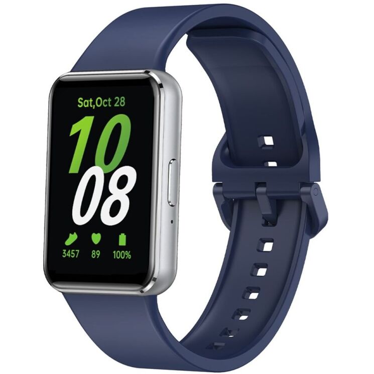 Ремінець UniCase Silicone Strap для Samsung Galaxy Fit 3 - Dark Blue: фото 1 з 3