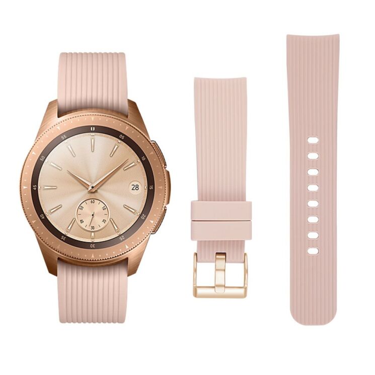 Ремешок UniCase Soft Texture для Samsung Galaxy Watch 42mm - Beige: фото 1 з 6