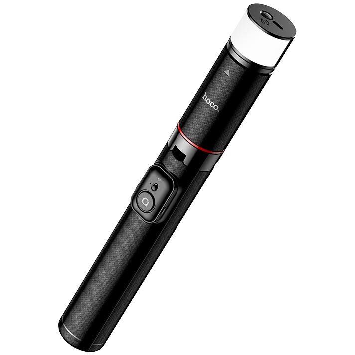 Селфі-монопод Hoco K34 with Light - Black: фото 6 з 9