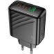 Мережевий зарядний пристрій Hoco CS26A PD45W (USB + 2Type-C) - Black (960227B). Фото 6 з 9