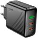 Мережевий зарядний пристрій Hoco CS26A PD45W (USB + 2Type-C) - Black (960227B). Фото 5 з 9