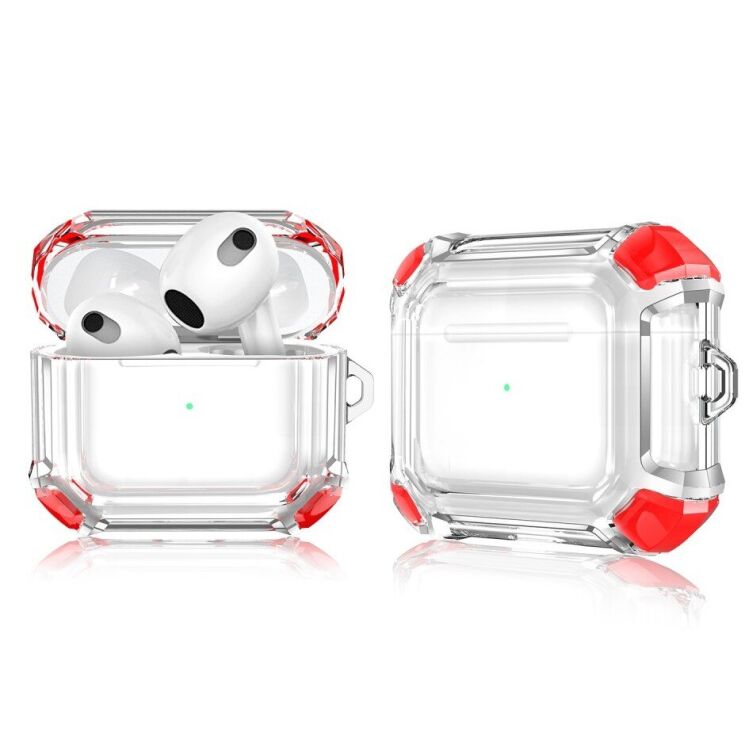 Силиконовый чехол Deexe Defender Cover для Apple AirPods 3 - Red: фото 2 из 6