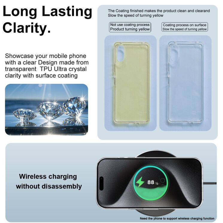 Силиконовый чехол IMAK UX-10 Series для Apple iPhone 17 Pro - Transparent: фото 6 из 7