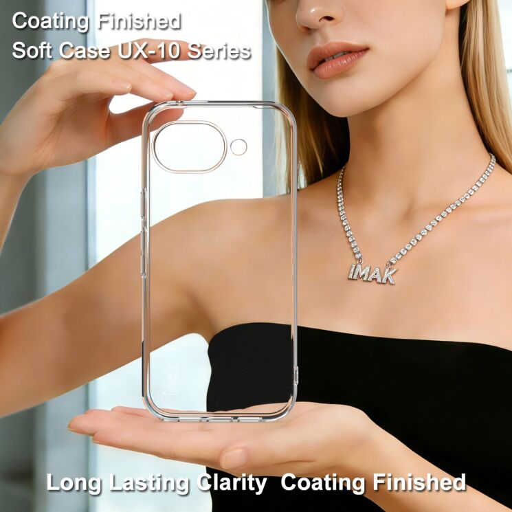 Силиконовый чехол IMAK UX-10 Series для Google Pixel 10a - Transparent: фото 3 из 8