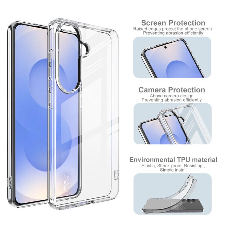Силиконовый чехол IMAK UX-10 Series для Samsung Galaxy S26 - Transparent (404267T) Силиконовый чехол IMAK UX-10 Series для Samsung Galaxy S26 - Transparent: фото 5 из 6
