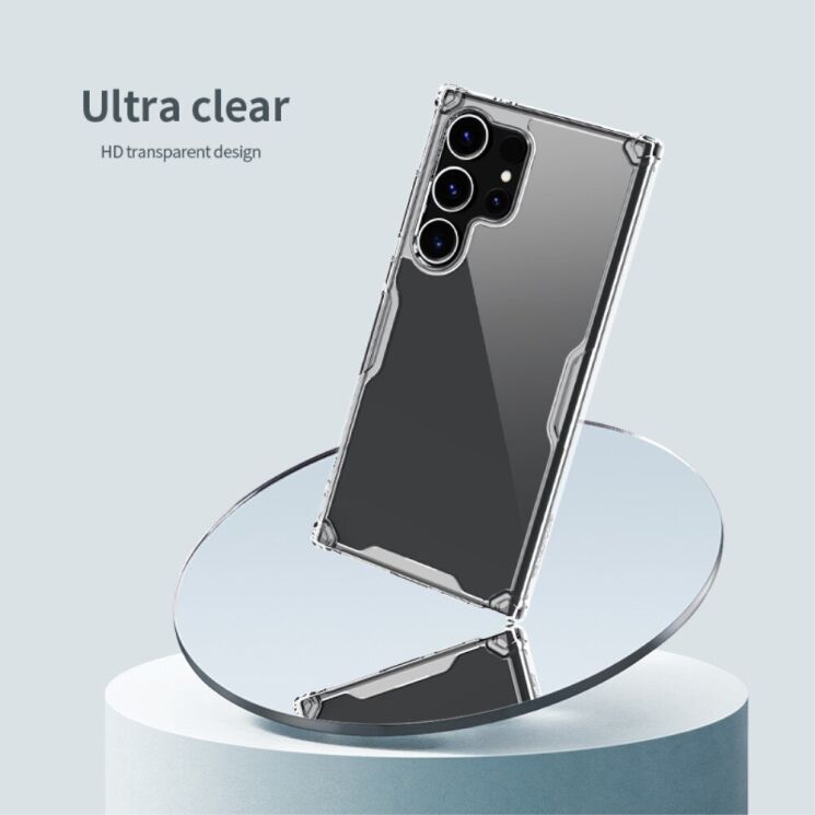 Силиконовый чехол NILLKIN Nature TPU Pro для Samsung Galaxy S24 Ultra - Transparent: фото 7 из 17