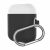 Силиконовый чехол UniCase Protective Case для Apple AirPods 1 / 2 - White / Black: фото 1 из 2