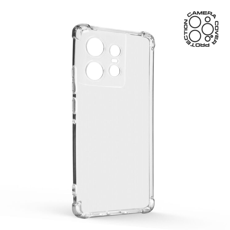 Силиконовый (TPU) чехол ArmorStandart Air Force для Motorola Edge 50 Pro - Clear: фото 2 из 6
