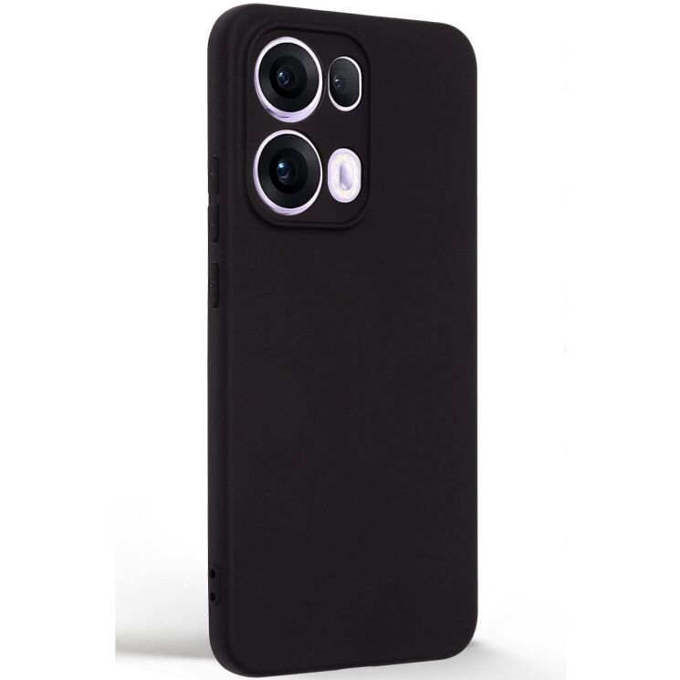 Силиконовый (TPU) чехол ArmorStandart Matte Slim Fit для OPPO Reno 13 Pro 5G - Black: фото 2 из 5