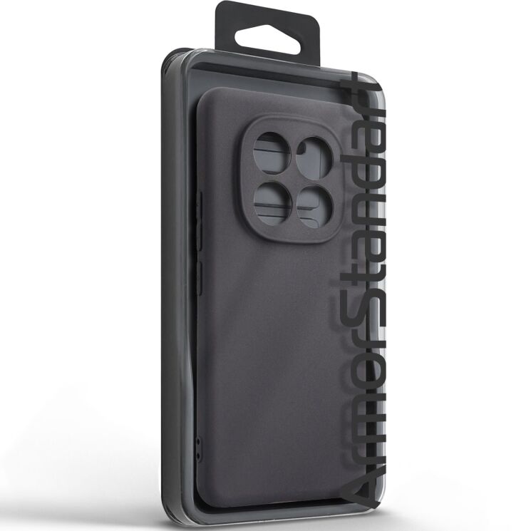 Силіконовий (TPU) чохол ArmorStandart Matte Slim Fit для Xiaomi Redmi Note 15 Pro - Black: фото 3 з 5