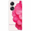Силиконовый (TPU) чехол Deexe Life Style для OPPO Reno 8T - Pink Flower (322134I)