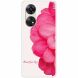 Силиконовый (TPU) чехол Deexe Life Style для OPPO Reno 8T - Pink Flower (322134I). Фото 1 из 3