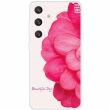 Силиконовый (TPU) чехол Deexe Life Style для Samsung Galaxy S24 (S921) - Pink Flower (347129H)