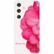 Силіконовий (TPU) чохол Deexe Life Style для Samsung Galaxy S24 (S921) - Pink Flower (347129H). Фото 1 з 3