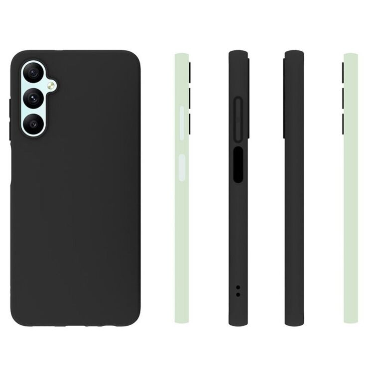 Силиконовый (TPU) чехол Deexe Matte Case для Samsung Galaxy A05s (A057) - Black: фото 5 из 5
