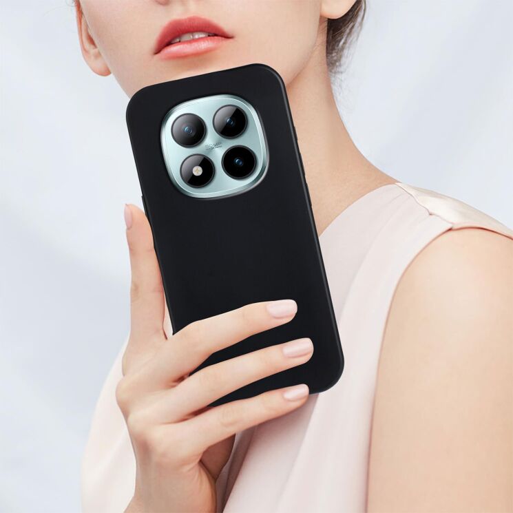 Силиконовый (TPU) чехол Deexe Matte Case для Xiaomi Redmi Note 15 Pro Plus / Poco M8 Pro 5G - Black: фото 7 из 7