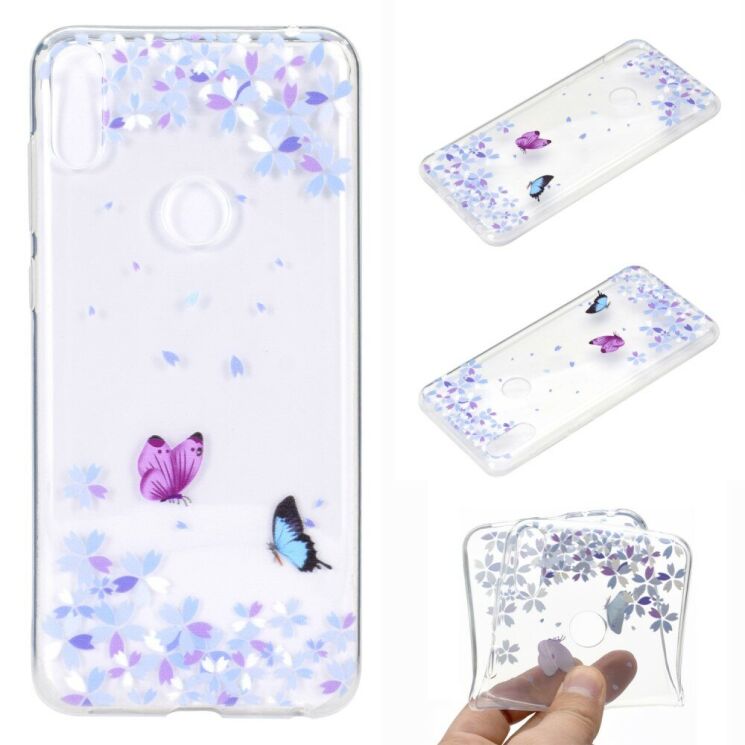 Силиконовый (TPU) чехол Deexe Pretty Glossy для ASUS Zenfone 5 (ZE620KL) - Two Butterflies: фото 1 из 6