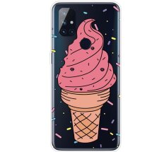 Силиконовый (TPU) чехол Deexe Pretty Glossy для OnePlus Nord N100 - Pink Ice Cream: фото 1 из 4
